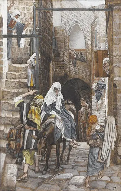Saint Joseph Seeks a Lodging at Bethlehem James Tissot